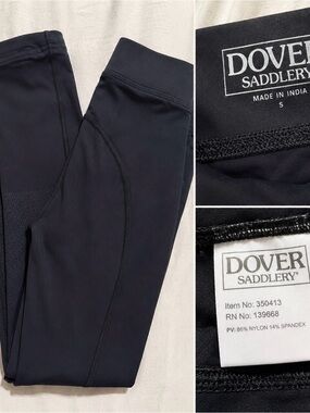 Dover Saddlery Kids Black Performance Leggings
